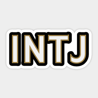 Myers Briggs Typography INTJ Sticker